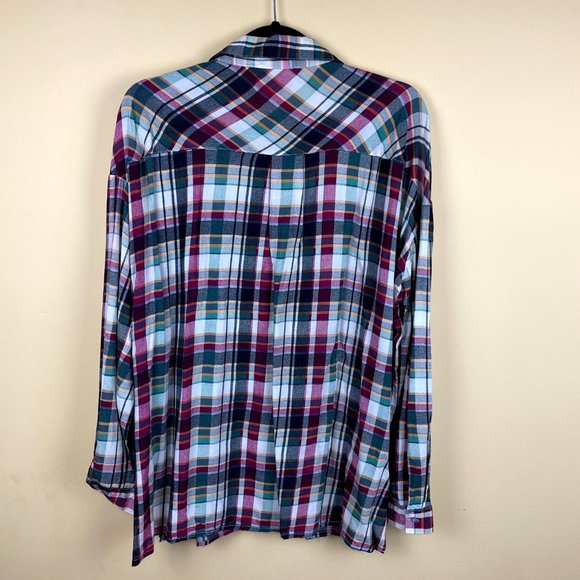 Entro Maroon Mother of Pearls Button Down Short M - Picture 9 of 9